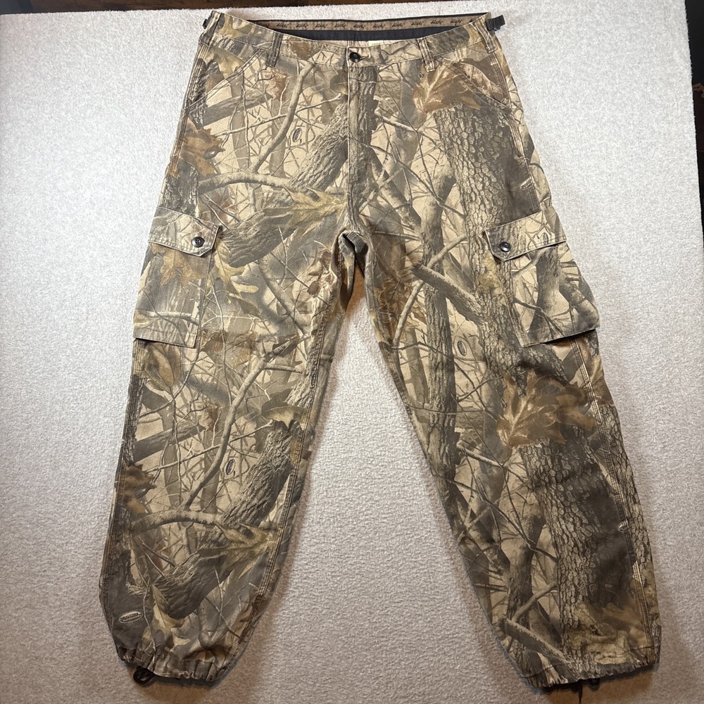 VTG Liberty Real Tree Hardwoods Camo Cargo Pants Sz 42R (42x32) Hunting